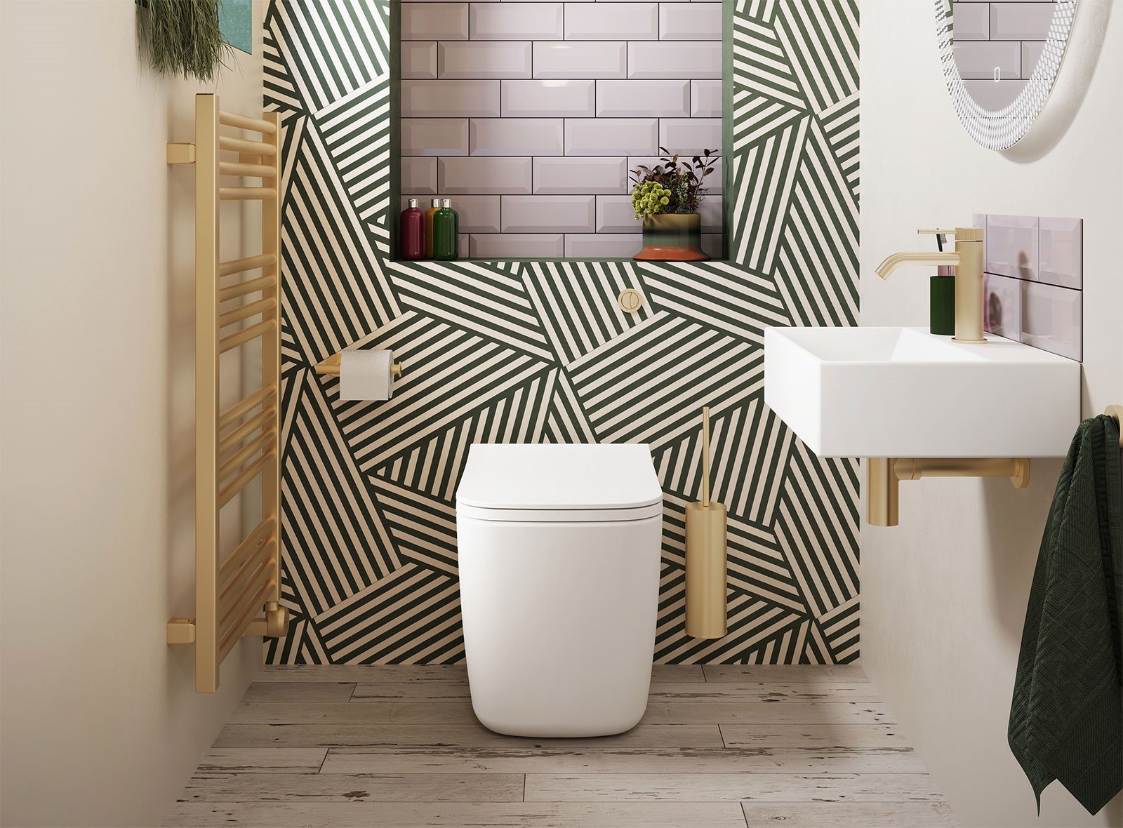 Luxury cloakroom design by Luxe Bathroom Studio