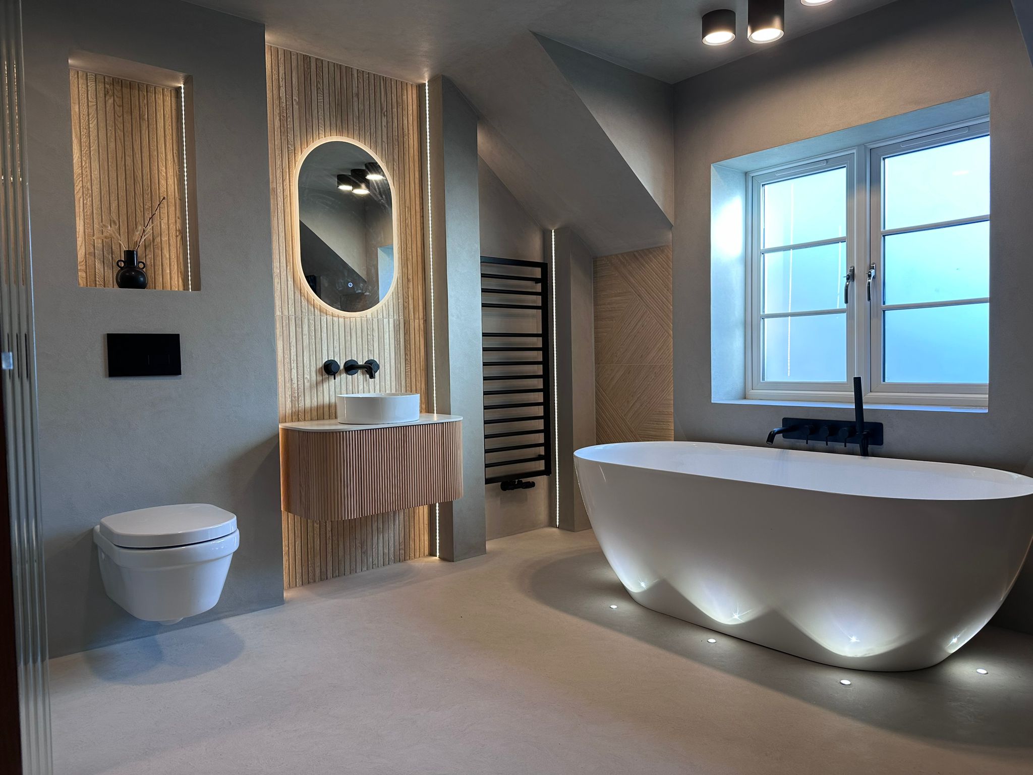 Luxury bespoke bathroom designed by Luxe Bathroom Studio
