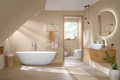 Beautiful Villeroy & Boch bathroom with Antao freestanding bath.