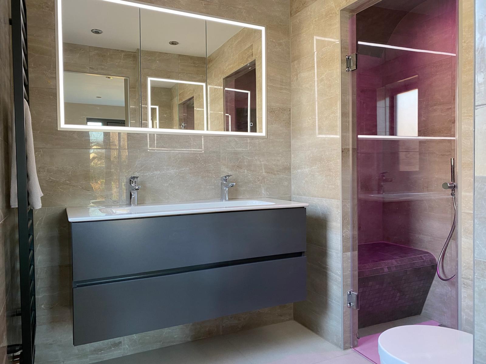 Bespoke luxury steam room interior