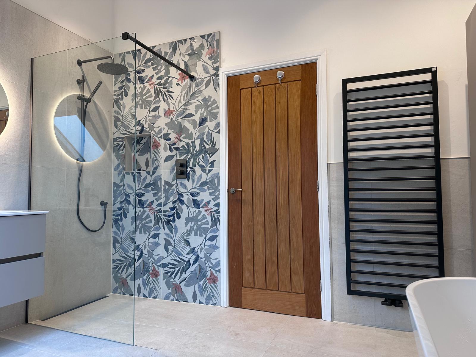 Luxury bathroom materials and finishes