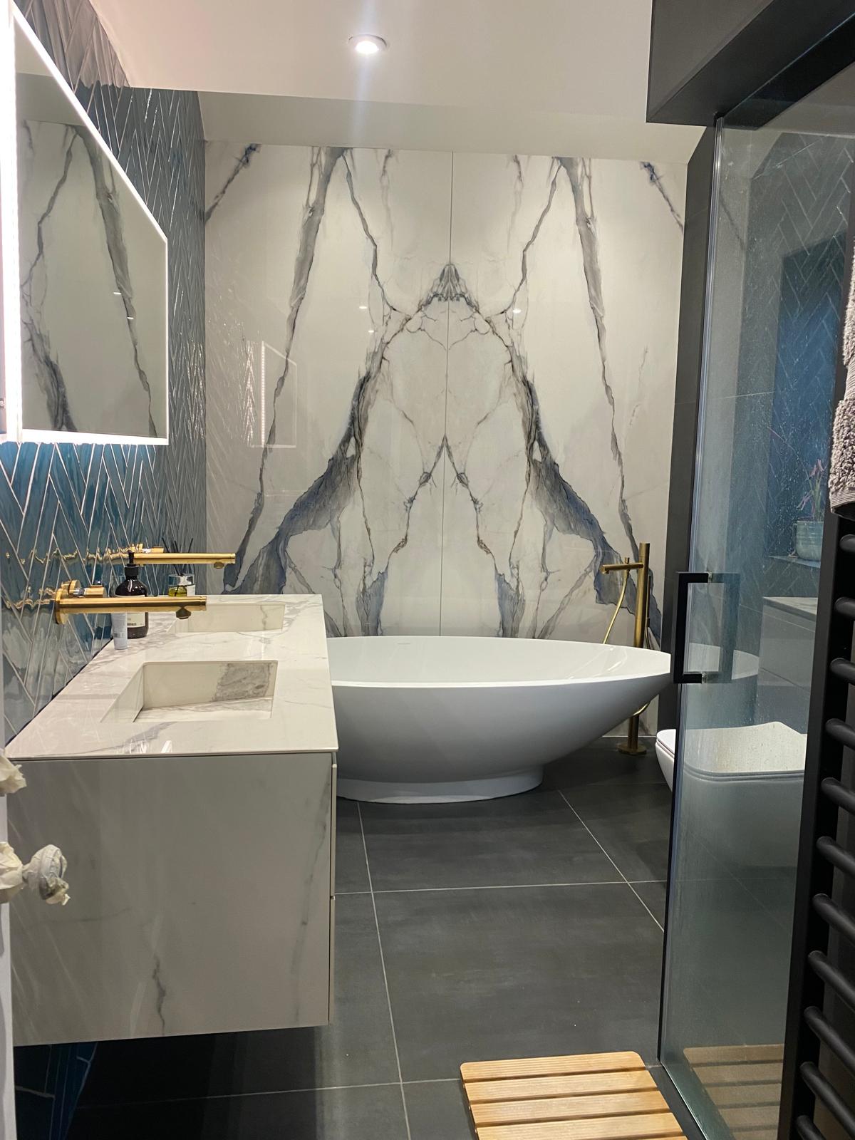 Bespoke open wet room interior